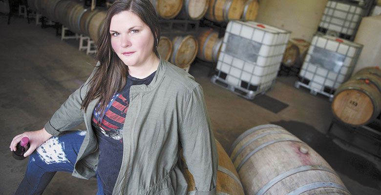 Nasty Woman Wines founder Meg Murray. ##Photo by Carolyn Wells-Kramer