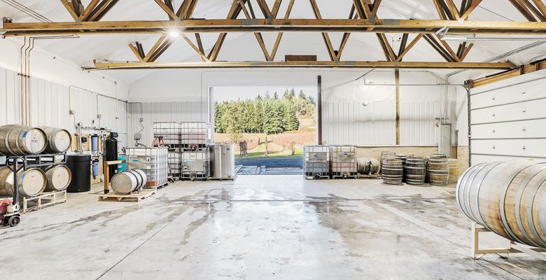 Winemaker Remy Drabkin used her new carbon-negative concrete, appropriately dubbed Drabkin Mead Formulation, in her winery. It’s a technology Drabkin is happy to share in promoting responsible construction. ##Photo by Nick Hoogendam