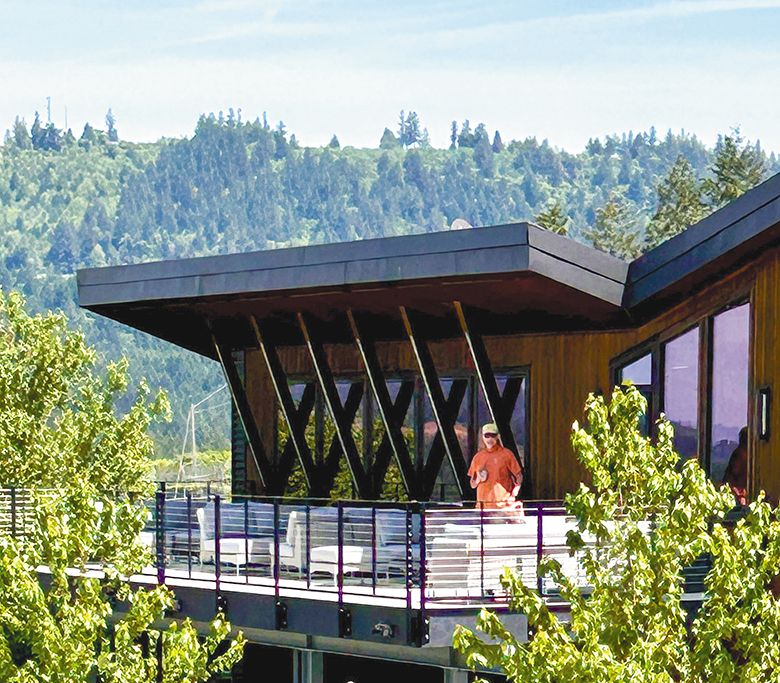 Eminent Domaine&rsquo;s new deck. ## Photo provided by Eminent Domaine