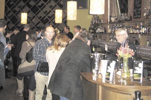 David Adelsheim chats with guests at the Oregon Wine Flight to New York City tasting event at City Winery in Manhattan. David Adelsheim chats with guests at the Oregon Wine Flight to New York City tasting event at City Winery in Manhattan.