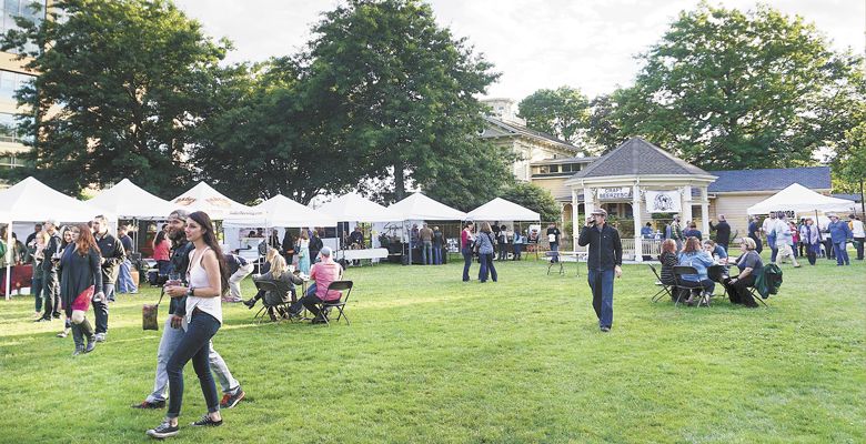 Guests start to roll in to The Craft Beer & Winefest at Esther Short Park in Vancouver, Washington, on Friday, June 10. ##Photo by Viki Eierdam