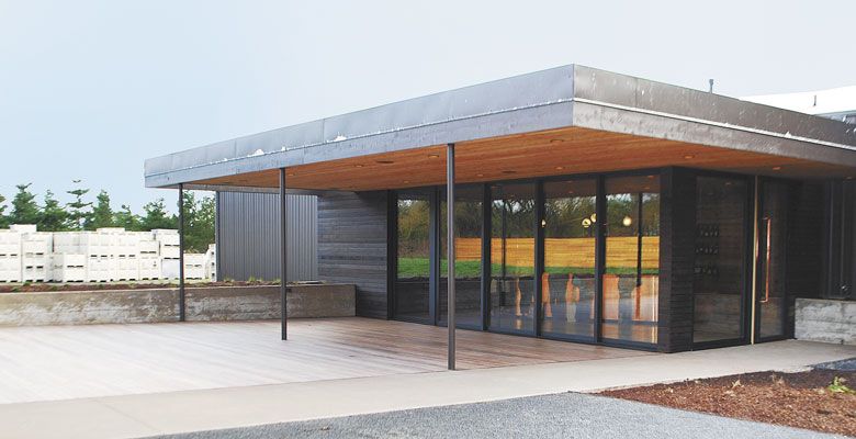 Day Camp offers a sleek yet natural atmosphere both inside and out. ##Photo by Tamara Belgard