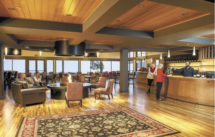 Willamette Valley Vineyards’ new tasting room features three tasting bars, including a chef’s bar with daily wood-fired offerings and more.