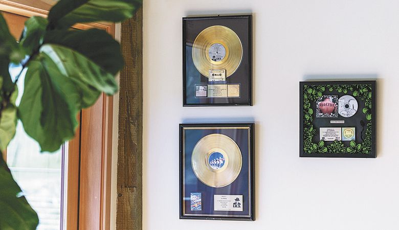 Jay Boberg shares his musical past in the new Nicolas-Jay tasting room. #Photo provided