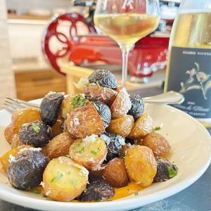 Roasted Potatoes with Hazelnut Romesco ## Photo provided by Alloro Vineyard
