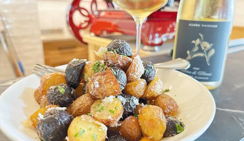 Roasted Potatoes with Hazelnut Romesco ## Photo provided by Alloro Vineyard