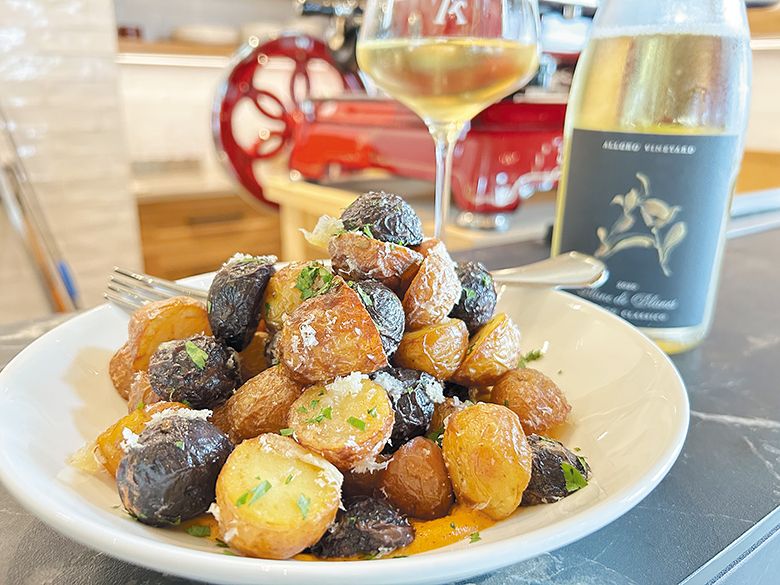 Roasted Potatoes with Hazelnut Romesco ## Photo provided by Alloro Vineyard