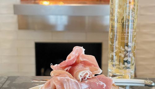 Taleggio and Prosciutto Tart ## Photo provided by Alloro Vineyard