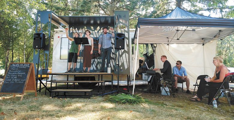 Portland Opera a la Cart at Remy Wines in Dayton last year. The popular traveling show returns to the winery again this summer. ##Photo courtesy of Remy Wines