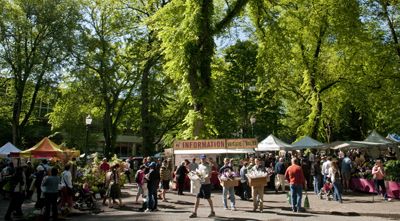 Portland Farmers Market at Portland State University is one of the biggest and best in the state.  Photo by Andrea Johnson.