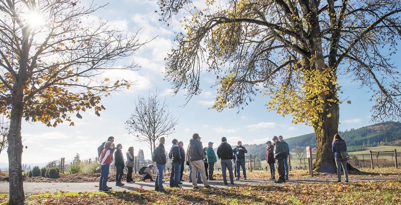 At Montinore Estate, Rudy Marchesi hosts a pre-conference workshop for the 2018 International Biodynamic Conference in Portland. ##Photo by Andrea Johnson