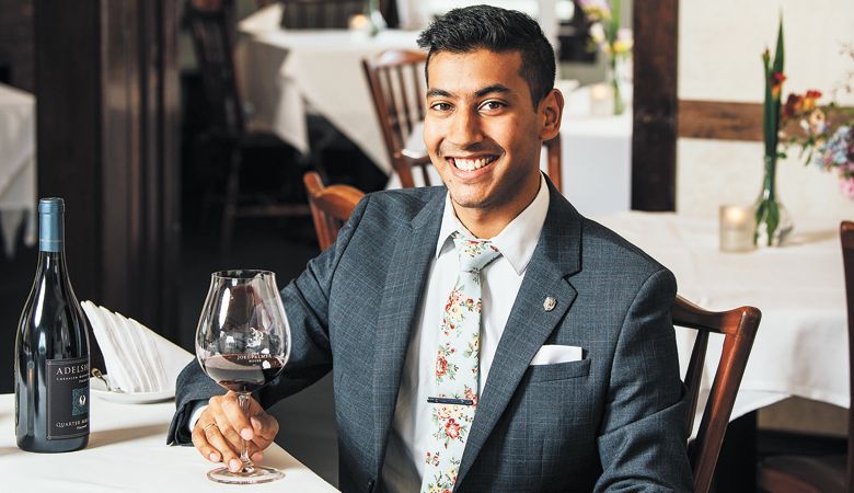 Levi Seed, sommelier at Joel Palmer House in Dayton. ##Photo by Kathryn Elsesser