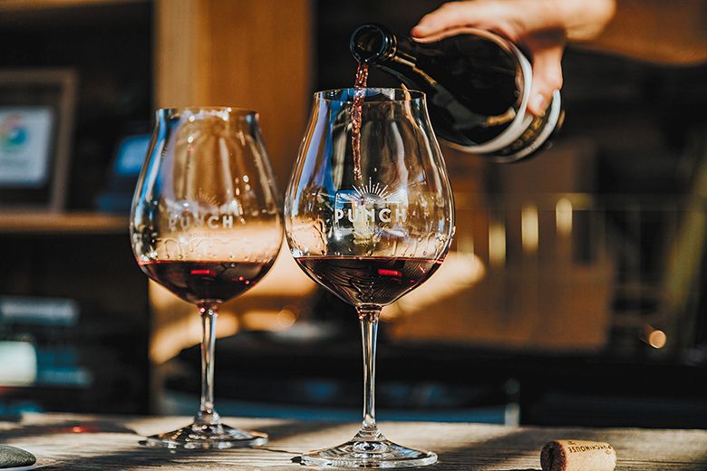 Two tastes of red wine in glasses at The Punch House. ## Photo by Aaron Hagen, Beartooth Media