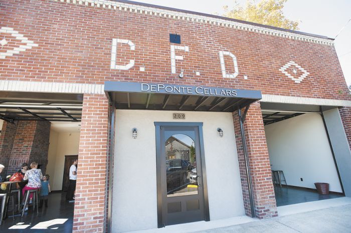 De Ponte Cellars has completely remodeled the 1943 vintage Carlton Firehouse for its tasting room and private-dining event facility. Photo by Marcus Larson.