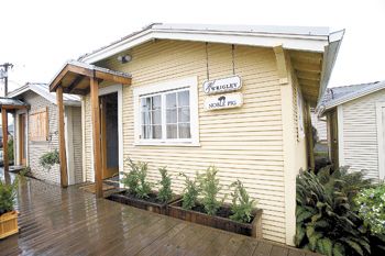 The cottage is part of a three-building complex. Photo by Marcus Larson.