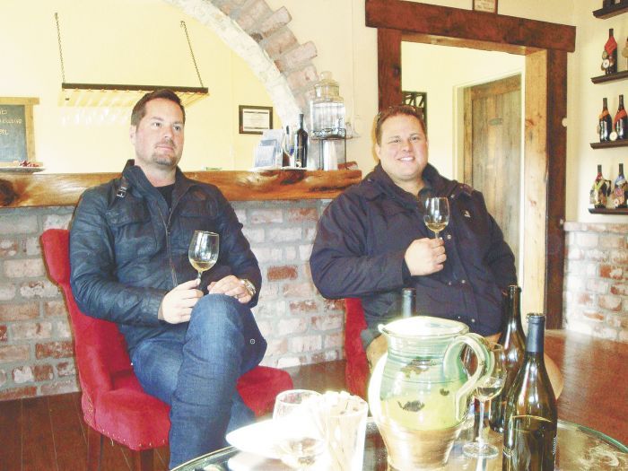 Owner Robert Stryk (left)and winemaker Thomas Shook. Photo by Jade Helm. Owner Robert Stryk (left)and winemaker Thomas Shook. Photo by Jade Helm.