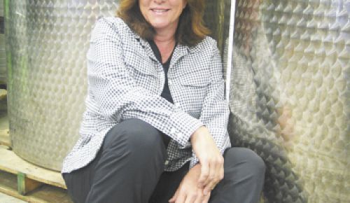 Stone Wolf Vineyards co-owner Linda Lindsay has managed the winery since its found- ing in 1997.