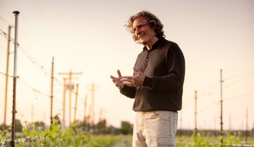 Steve Robertson, founder of SJR Vineyard and Delmas Winery in The Rocks District of Milton-Freewater. ##Photo by Kathryn Elsesser