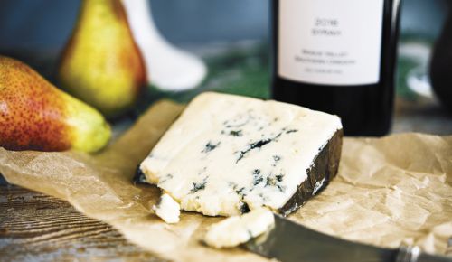 Rogue Creamery Rogue River Blue cheese. ##Photo by Kathryn Elsesser