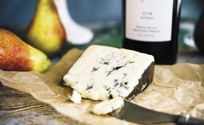 Rogue Creamery Rogue River Blue cheese. ##Photo by Kathryn Elsesser