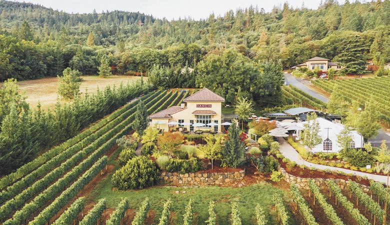 DANCIN Vineyards’ palatial estate. ##Photo provided