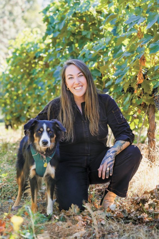 Sara Garr, cellar master at Quady North and owner, winemaker at Circadian Cellars.##Photo by Molly Bermea