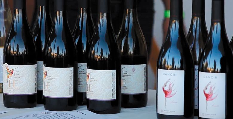 Bottles of Rogue Valley wines. ## Photo provided by Travel Medford