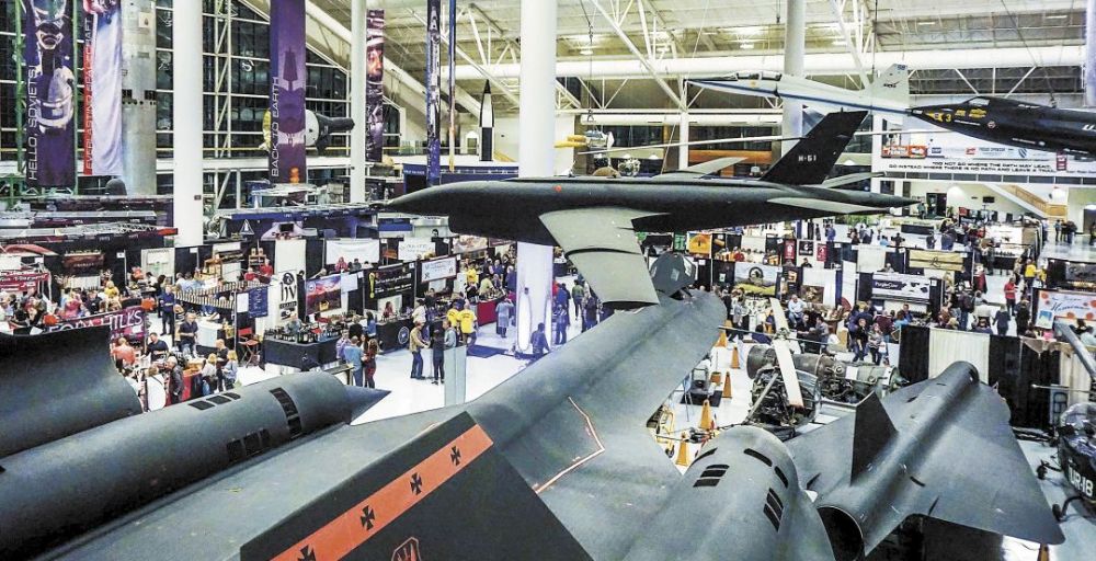 Guests enjoy wine, beer, spirits and more at last year’s SIP inside the Evergreen Aviation & Space Musuem. ##Photo by Charles Hillestad/Sip! McMinnville Wine & Food Classic