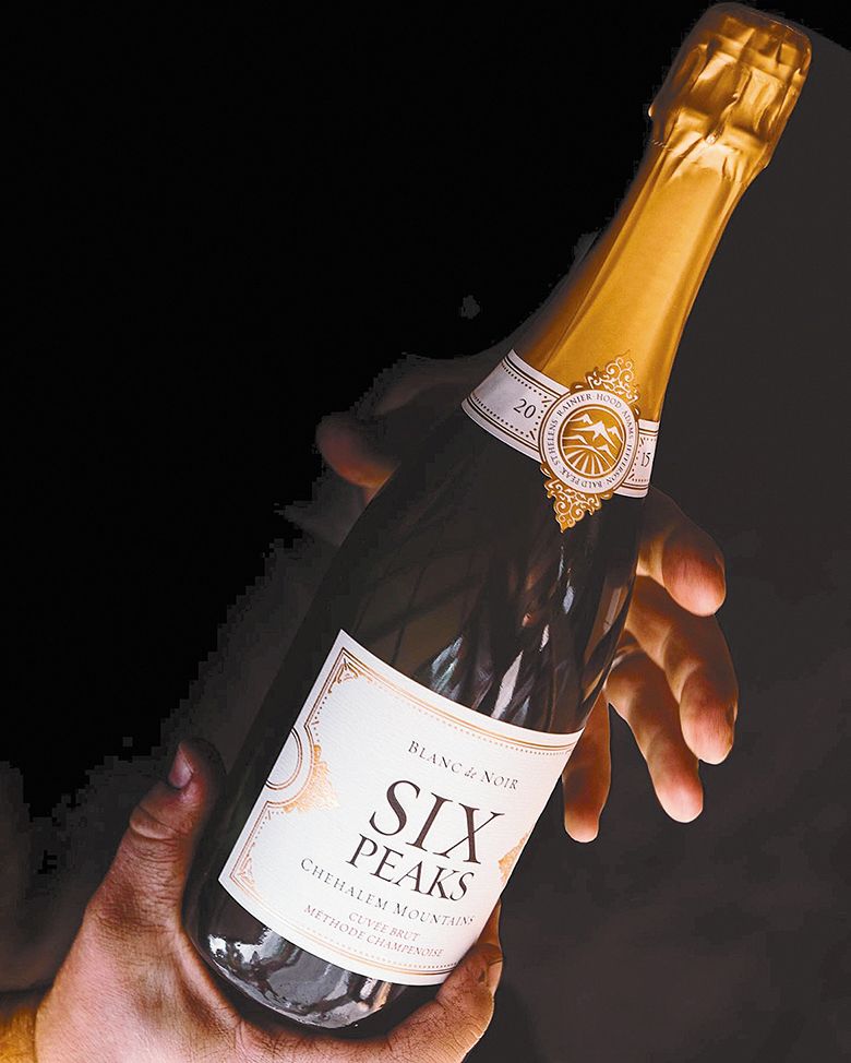 A bottle of Six Peaks Winery sparkling wine. ## Photo provided by Six Peaks Winery