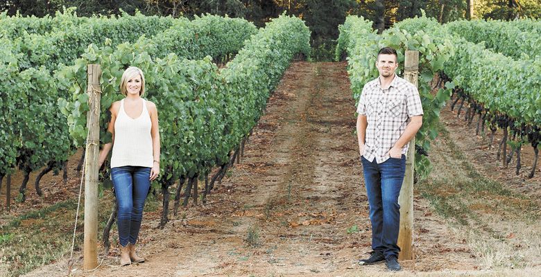 Marie and Tom Kokkeler of Five Fourteen Vineyards. ##Photo provided