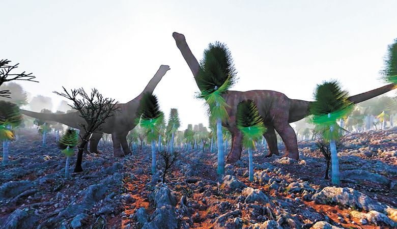 A look at the prehistoric Dundee Hills via VR technology. ##Photo courtesy of Stoller Group