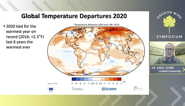 The Climatology Report semnar is led by Dr. Greg Jones.