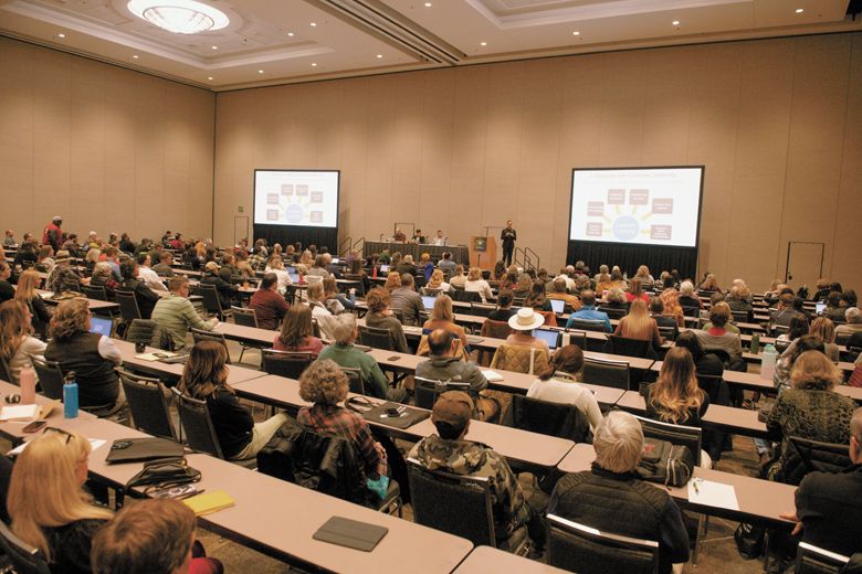 Oregon Wine Symposium attendees can choose from four different learning tracks at this year’s event.##Photo by Carolyn Wells-Kramer Oregon Wine Symposium attendees can choose from four different learning tracks at this year’s event.##Photo by Carolyn Wells-Kramer