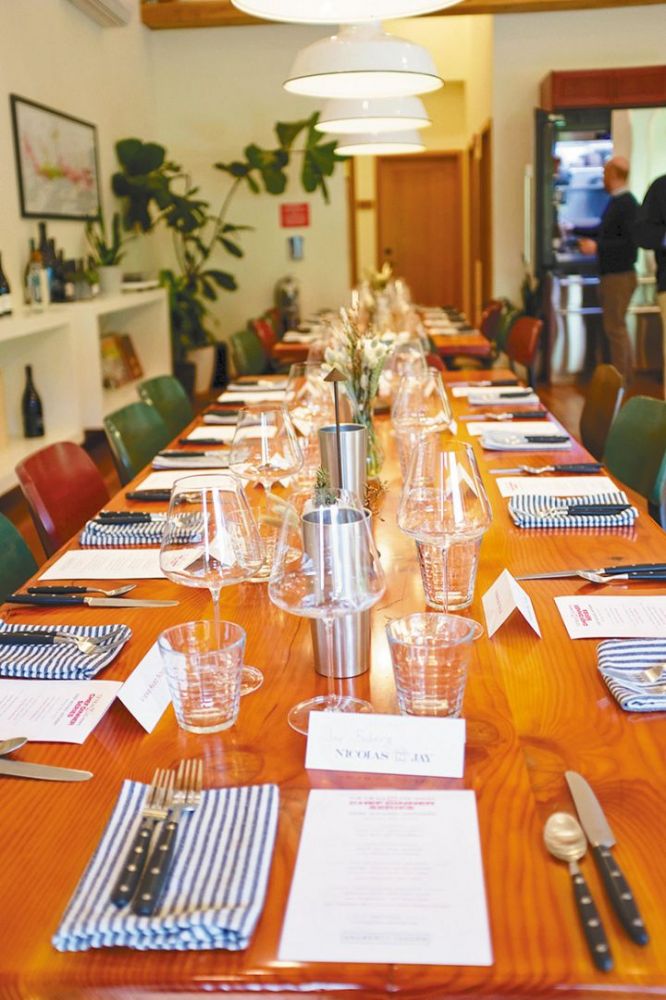 The table is set for guests at Nicolas-Jay. ## Photo provided by Nicolas-Jay
