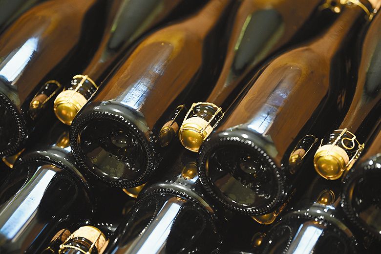 Bottles of Oregon sparkling wines made using the traditional method. ## Photo by Rusty Rae