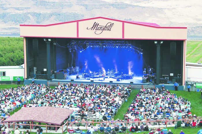 Maryhill Winery & Amphitheater, in Goldendale, Wash., hosts big acts on stage every summer, like Jackson Browne in 2010. Photo provided.