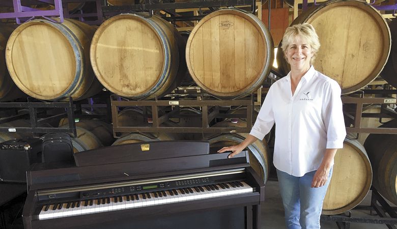 Karen Saul of Andante Vineyards. ##Photo by Patty Mamula