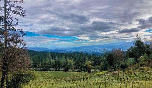 View of the Napa Valley from Howell Mountain&rsquo;s CADE Winery ## Photo by Michele Francisco