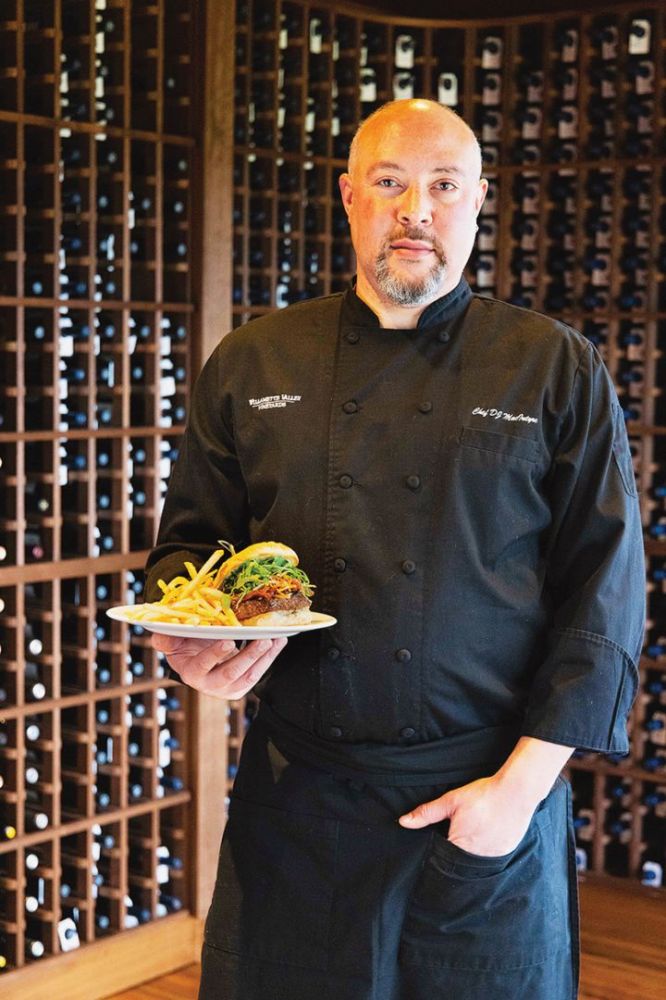 DJ MacIntyre, Willamette Valley Vineyards’ executive winery chef. ##Photo by Zach McKinley of Sproutbox DJ MacIntyre, Willamette Valley Vineyards’ executive winery chef. ##Photo by Zach McKinley of Sproutbox