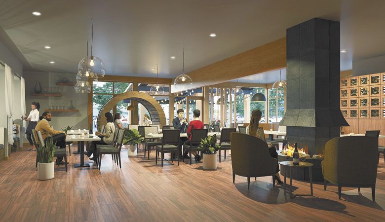 Willamette Valley Vineyards’ digital rendering of the new Lake Oswego restaurant. ##Image provided