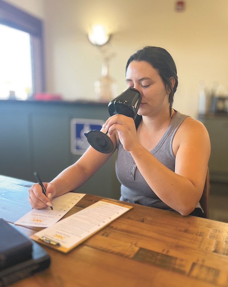 A student studying wine at Walla Walla Community College. ## Photo provided by Walla Walla Community College