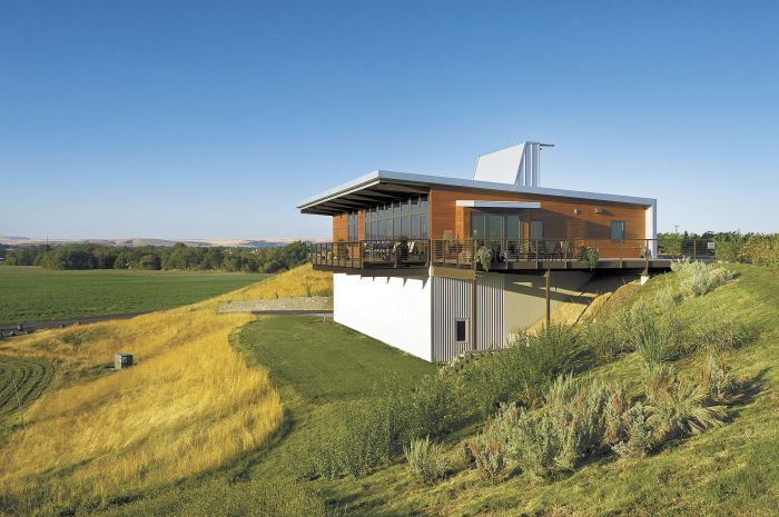 Amavi Cellars features an industrial chic tasting room for Walla Walla visitors. Amavi Cellars features an industrial chic tasting room for Walla Walla visitors.