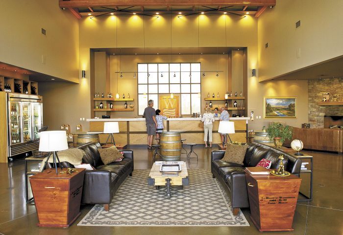 Waterbrook Winery’s tasting room offers casual elegance in the Walla Walla Valley. Waterbrook Winery’s tasting room offers casual elegance in the Walla Walla Valley.