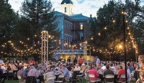 The Grand Dinner was, once again, hosted in the Oak Grove on Linfield College’s campus.##Photo by Andrea Johnson