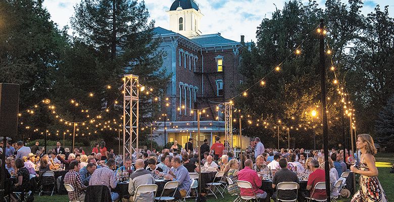 The Grand Dinner was, once again, hosted in the Oak Grove on Linfield College’s campus.##Photo by Andrea Johnson