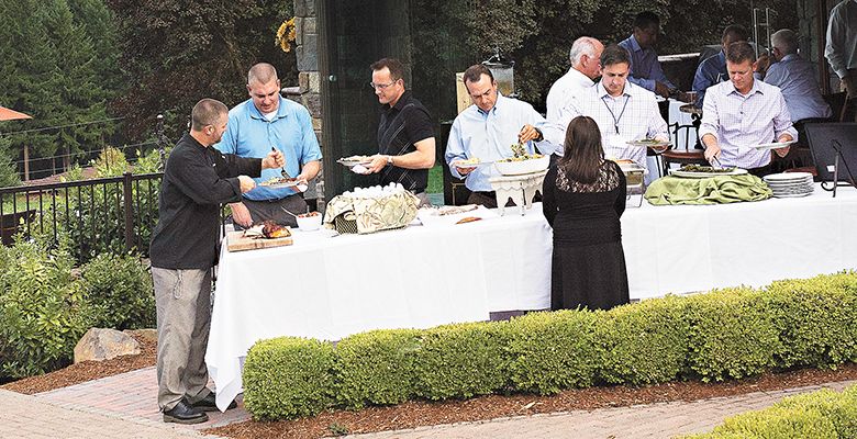 The Rogue Gourmet caters a small feast at Blakeslee Vineyard near Sherwood.