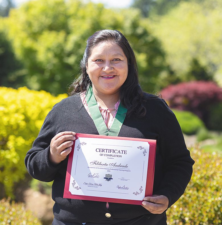 Recent AHIVOY graduate Filiberta Andrade. 
## Photo by Sydney Jones