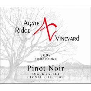 Agate Ridge Vineyard 2007 Pinot Noir Value Pick
