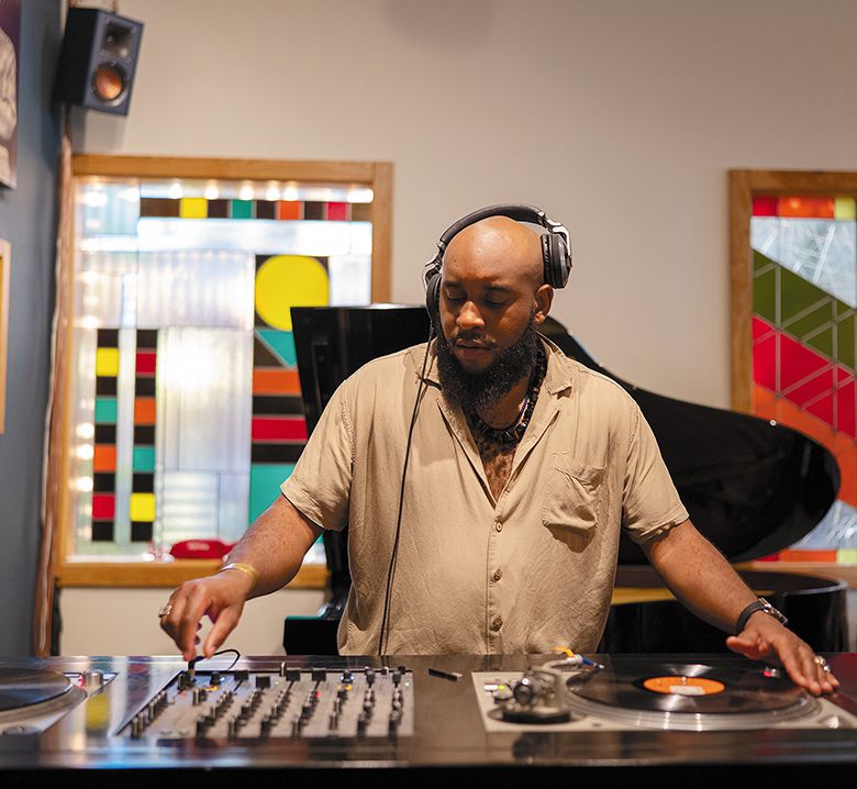 A DJ spinning vinyl records at HiFi Wine Bar. ## Photo by JD McLelland A DJ spinning vinyl records at HiFi Wine Bar. ## Photo by JD McLelland