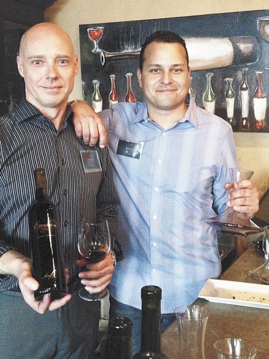 Script co-owners Fred Armstrong and Bradford Cowin, who is also the new label’s winemaker. ##Photo provided Script co-owners Fred Armstrong and Bradford Cowin, who is also the new label’s winemaker. ##Photo provided